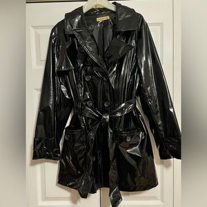 Black rain coat